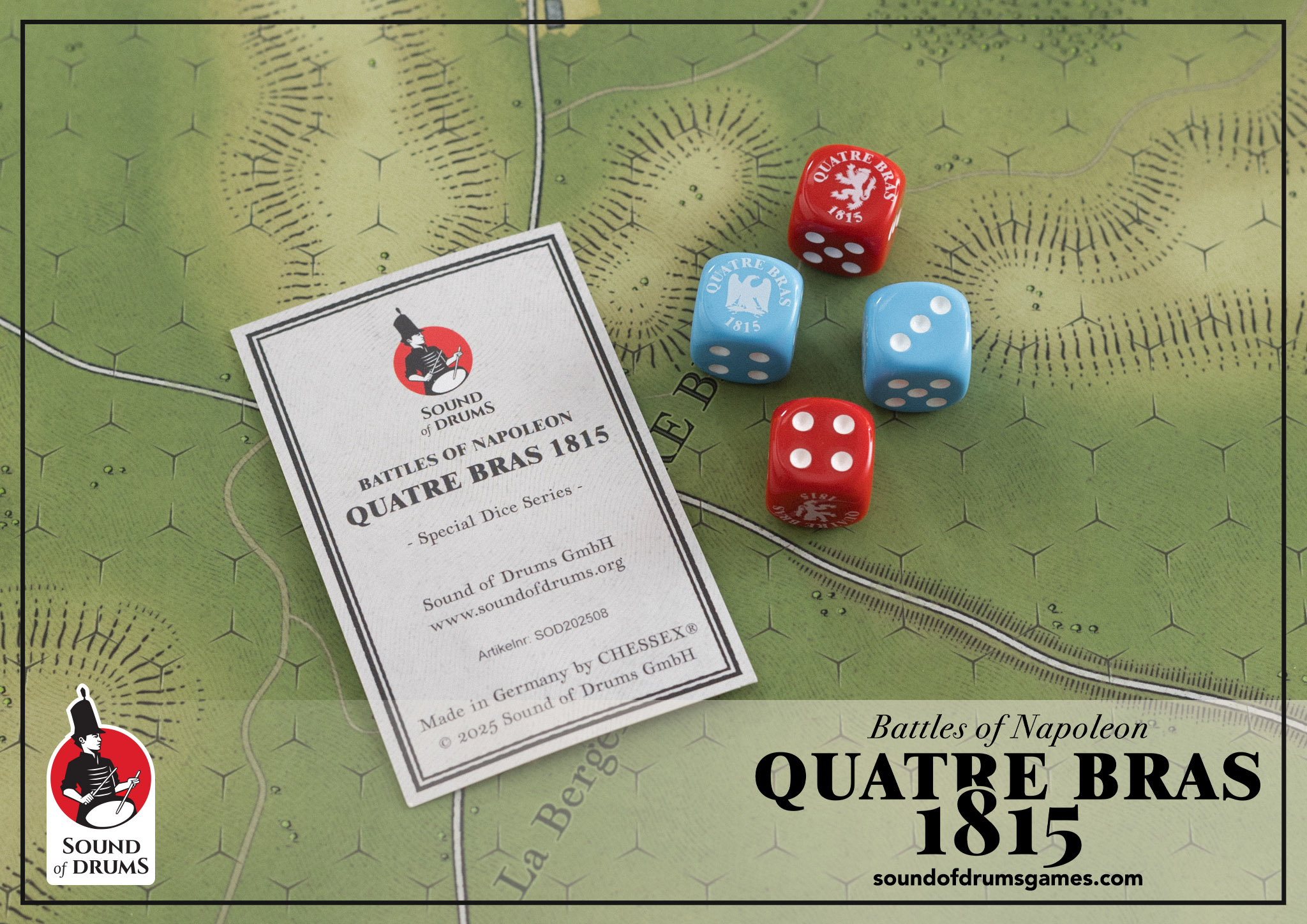 Battles of Napoleon Quatre Bras 1815 – special dice – Bild 2