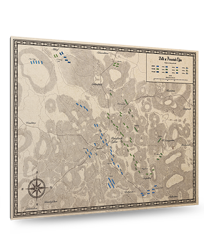Battles of Napoleon - Eylau 1807 Situation map